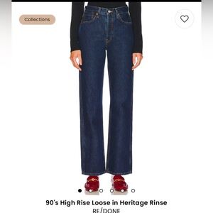 NWT Re/Done 90s High Rise Loose Straight Leg Jeans size 29